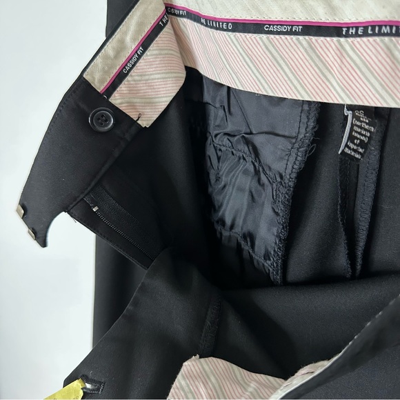 The Limited Cassidy Black Wide Leg Mid Rise Dress Pants Sz 2 Short - Picture 10 of 16